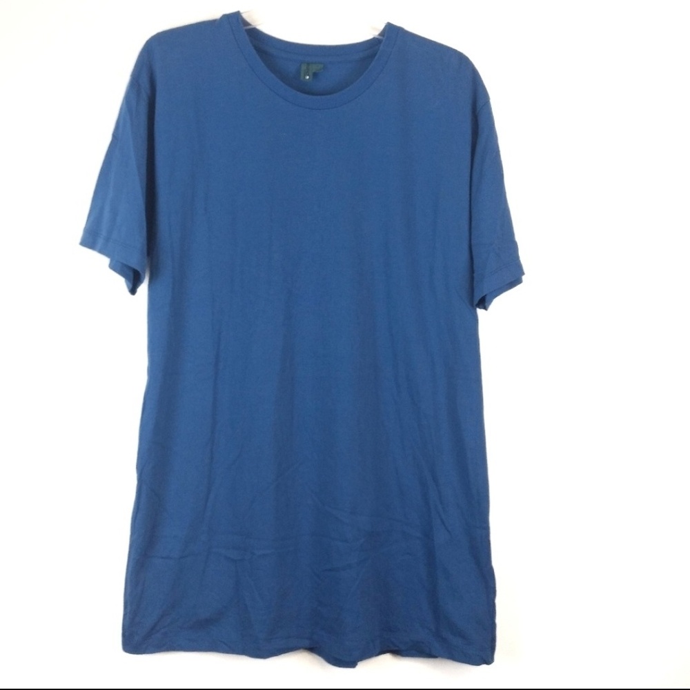 District Threads Crew Neck Tee Blue Size Large